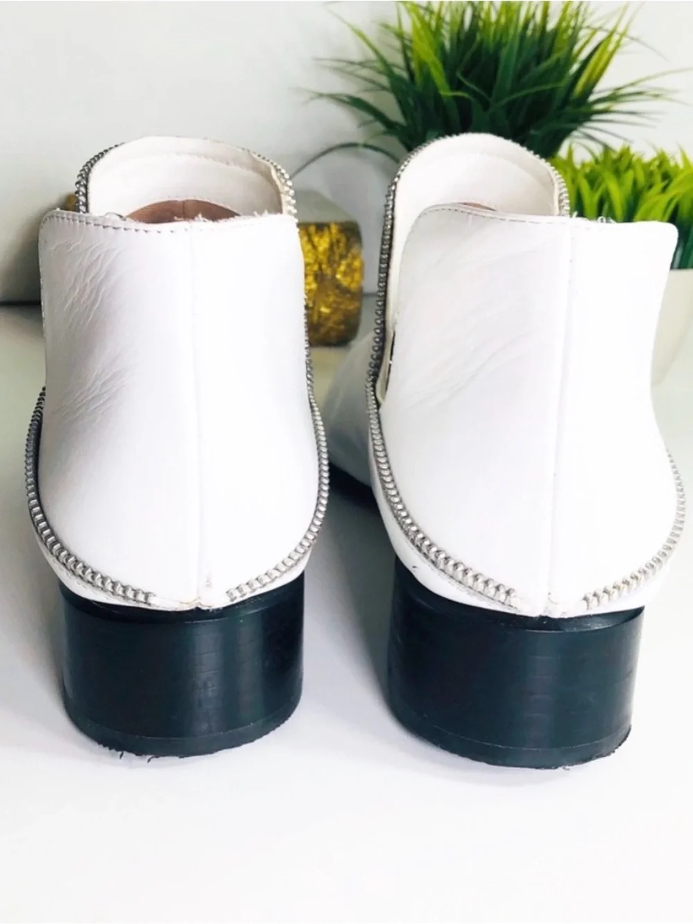 Halogen Nordstrom Piper Ankle Boots Zipper Edges
